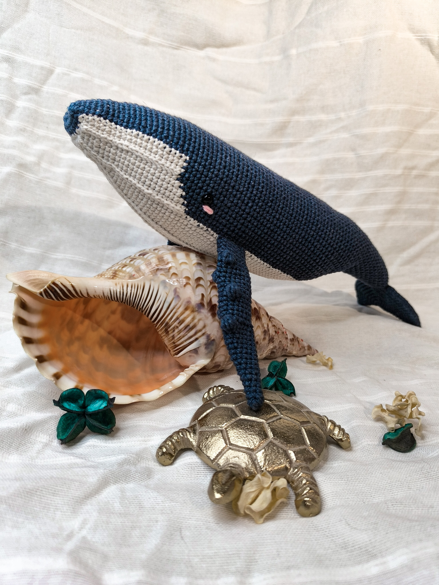 Photo baleine en crochet